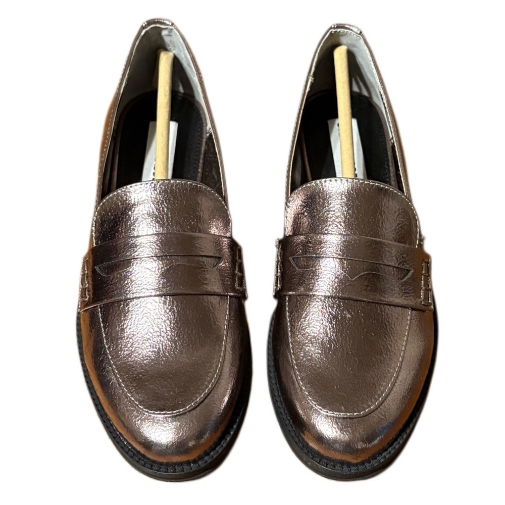 Steve Madden Metallic Bronze Loafers